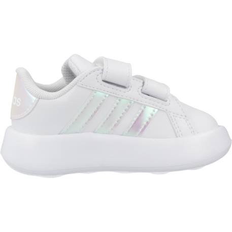 Baskets bébé fille grand court 2.0 cf Blanc+Blanc white 7 - vertbaudet enfant 