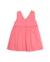 Robe pour fille en toile avec volant sur le devant Rose 2 - vertbaudet enfant 