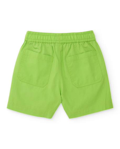 Bermuda garçon en coton avec grandes poches Vert 2 - vertbaudet enfant 