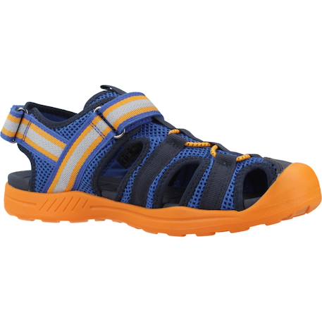 Sandales garçon modèle j vaniett boy Bleu jaune+Bleu orange+Gris 11 - vertbaudet enfant 