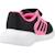 Baskets fille en textile à scratch running Noir black 3 - vertbaudet enfant 