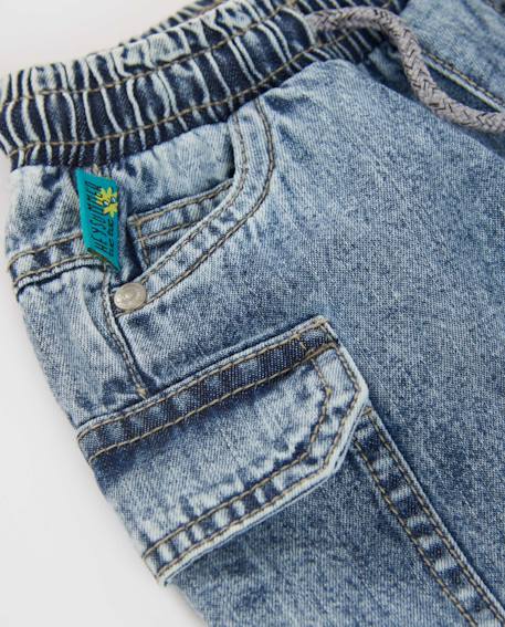 Bermuda garçon en denim Bleu 5 - vertbaudet enfant 