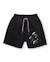 Bermuda pour garçon en coton avec motif palmier Noir 1 - vertbaudet enfant 