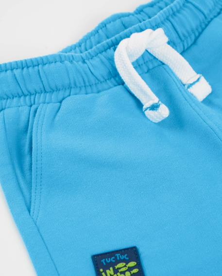 Bermuda garçon en coton avec poches avant Bleu 3 - vertbaudet enfant 