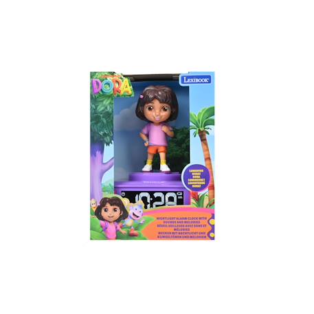 Réveil avec veilleuse dora en 3d MULTICOLORE 3 - vertbaudet enfant 