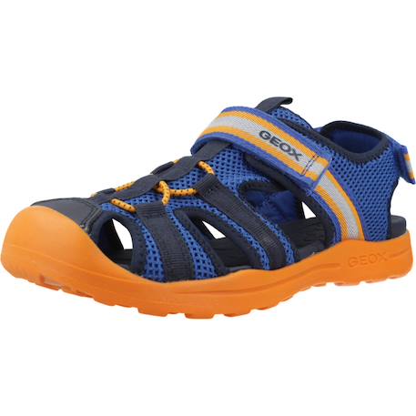 Sandales garçon modèle j vaniett boy Bleu jaune+Bleu orange+Gris 10 - vertbaudet enfant 