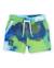 Bermuda garçon en coton avec effet aquarelle Bleu 1 - vertbaudet enfant 
