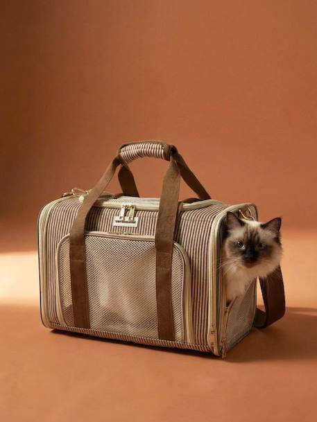 Sac à dos transport animal rayé beige 3 - vertbaudet enfant 