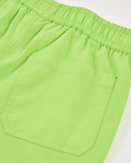 Bermuda garçon en coton avec grandes poches Vert 4 - vertbaudet enfant 