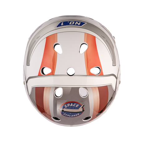 Casque velo et trottinette enfant lids astronaut Blanc/rouge 6 - vertbaudet enfant 