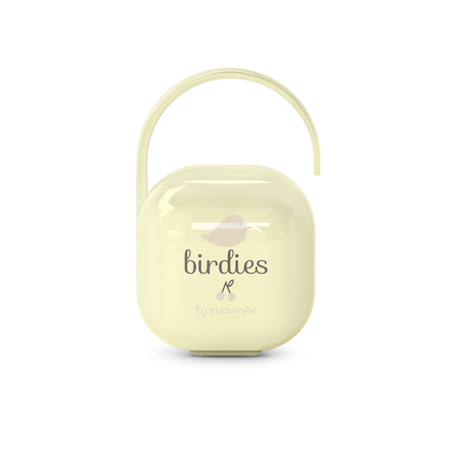Porte-sucette Oisillons beige+Oisillons rose+Oisillons vert 1 - vertbaudet enfant 