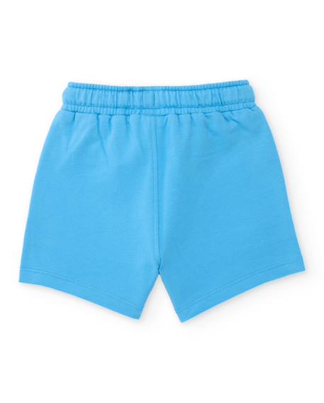 Bermuda garçon en coton avec poches avant Bleu 2 - vertbaudet enfant 