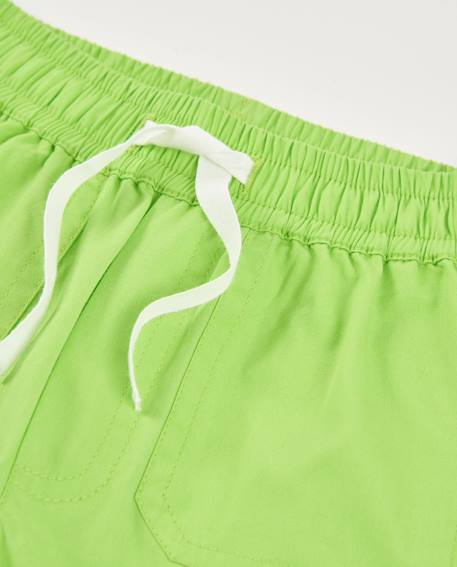 Bermuda garçon en coton avec grandes poches Vert 3 - vertbaudet enfant 
