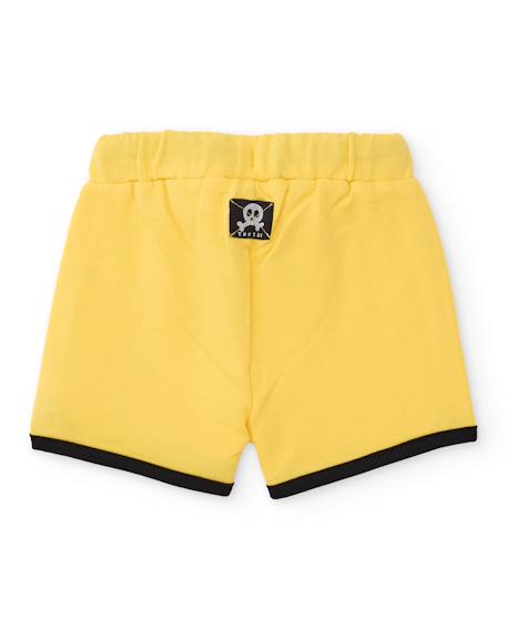Bermuda en coton pour garçon Jaune 2 - vertbaudet enfant 