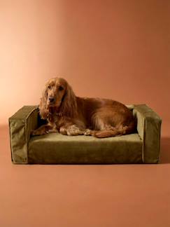 Linge de maison et décoration-Décoration-Animaux de compagnie-Canapé chien velours moyen