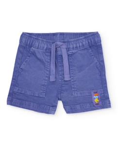 -Bermuda garçon en coton avec taille ajustable