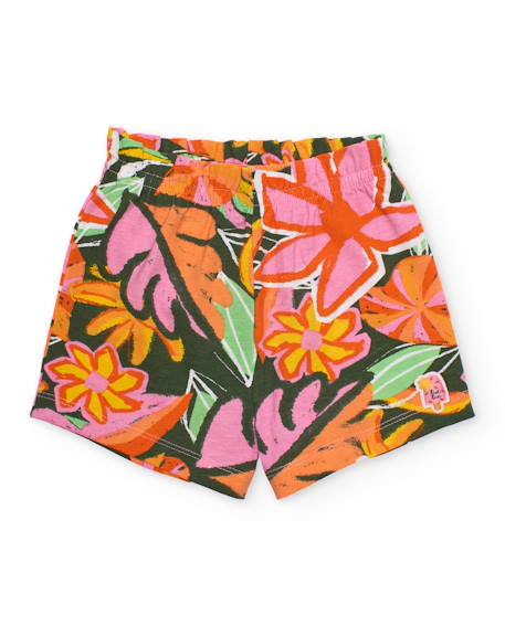 Fille-Short fille en coton et tissu léger