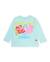 T-shirt fille en maille avec fleurs sur le devant Bleu 1 - vertbaudet enfant 