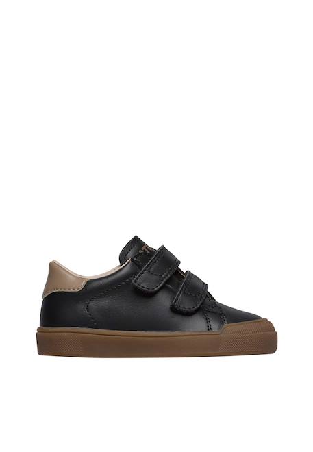 Baskets en cuir eindhoven 2 vl. Bleu foncé-+Marron-vert-+Noir-or- 11 - vertbaudet enfant 