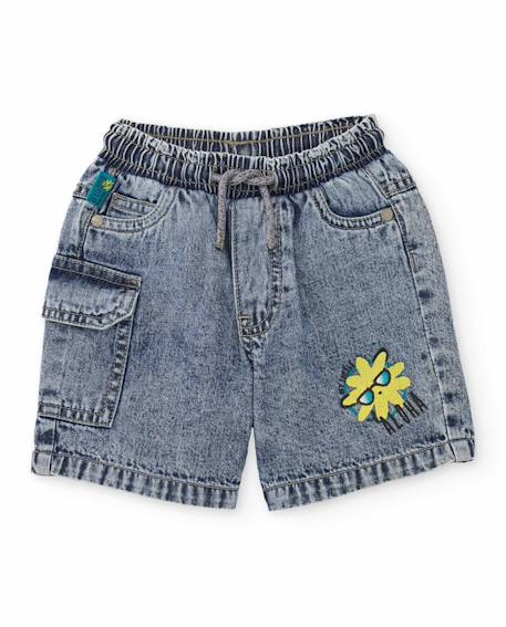 Bermuda garçon en denim Bleu 2 - vertbaudet enfant 