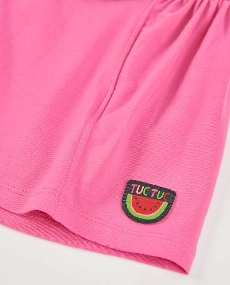 Robe fille en maille avec application de pastèque Rose 4 - vertbaudet enfant 