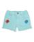 Short fille en denim avec broderies Bleu 1 - vertbaudet enfant 