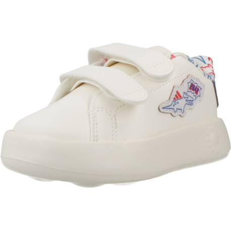 Basket bébé garçon motif dinosaure velcro Blanc white 4 - vertbaudet enfant 