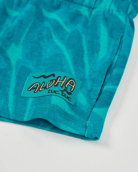 Bermuda garçon en coton avec poches latérales Bleu 4 - vertbaudet enfant 
