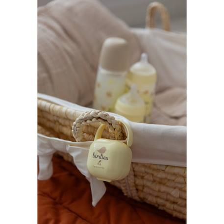 Porte-sucette Oisillons beige+Oisillons rose+Oisillons vert 2 - vertbaudet enfant 