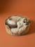 Panier animal feston avec coussin sherpa beige 1 - vertbaudet enfant 