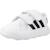 Basket bébé garçon en textile velcro classiqu Blanc white 4 - vertbaudet enfant 