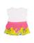 Robe fille en maille avec volant à la taille Blanc 2 - vertbaudet enfant 