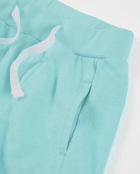 Bermuda garçon en coton avec taille élastique Bleu 3 - vertbaudet enfant 