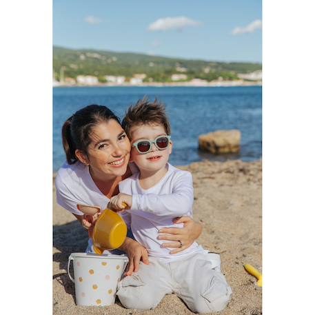 Lunettes de soleil enfant 4-6 ans Écaille léopard+Gris foncé+Gris velours+Rose poudré+Vert sauge 26 - vertbaudet enfant 