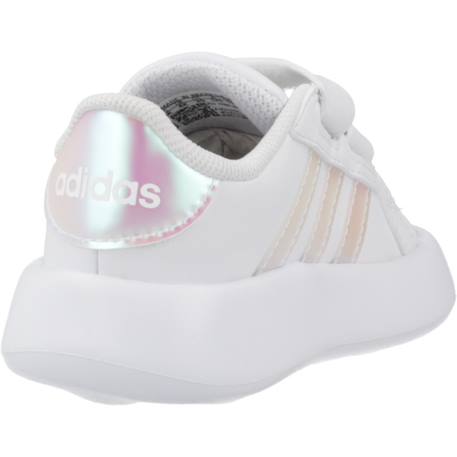 Baskets bébé fille grand court 2.0 cf Blanc+Blanc white 9 - vertbaudet enfant 