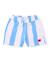 Bermuda garçon en maille de coton avec broderie décorative Bleu 1 - vertbaudet enfant 