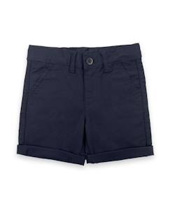 -Bermuda pour garçon en tissu chaîne et trame avec poches latérales