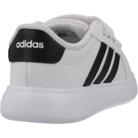 Basket bébé garçon en textile velcro classiqu Blanc white 3 - vertbaudet enfant 
