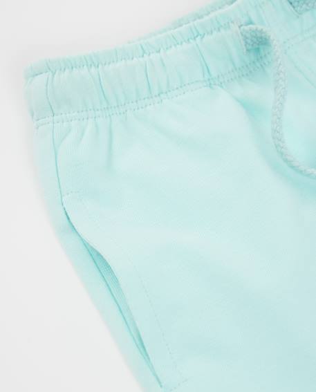 Bermuda garçon en coton avec cordon ajustable Bleu 3 - vertbaudet enfant 