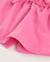 Short fille en maille avec taille à volant froncé Rose 4 - vertbaudet enfant 