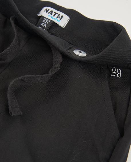 Short fille en maille avec cordon de serrage réglable Noir 3 - vertbaudet enfant 