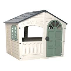Jouet-Cabane enfant avec balcon et fenêtres ouvrantes – maisonnette de jardin – dès 18 mois