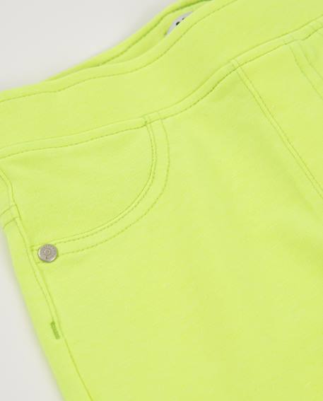 Short fille en maille avec tissu extensible Jaune 3 - vertbaudet enfant 