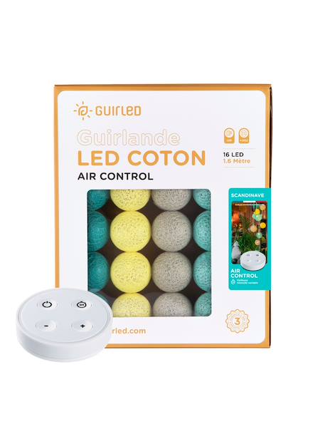 Guirlande boule lumineuse led usb télécommandée Acajou+Arlequin+Bébé+Byzantin+Chocolat+Coton+Églantine+Flocon+Horizon+Licorne+Mangrove+Messopotamia+Minuit+Océan+Ottoman+Princesse+Provence+Romania+Sauvage+Scandinave+Tagada 93 - vertbaudet enfant 
