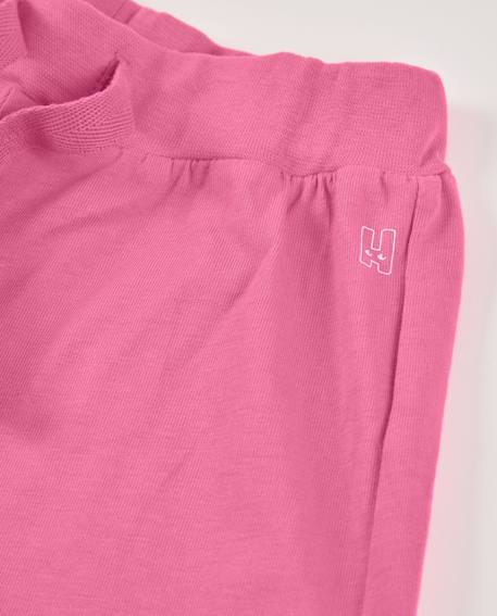 Short fille en maille avec cordon de serrage ajustable Rose 4 - vertbaudet enfant 