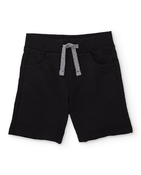 Garçon-Short-Bermuda garçon en maille avec cordon de serrage réglable