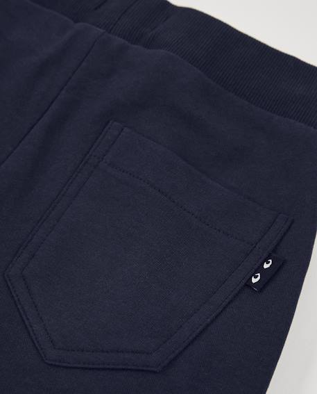 Bermuda garçon en maille avec taille élastique Bleu 4 - vertbaudet enfant 