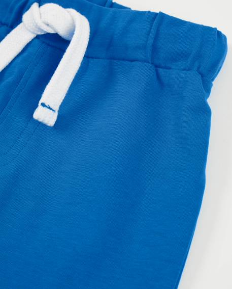 Bermuda pour garçon en maille avec taille élastique Bleu 3 - vertbaudet enfant 