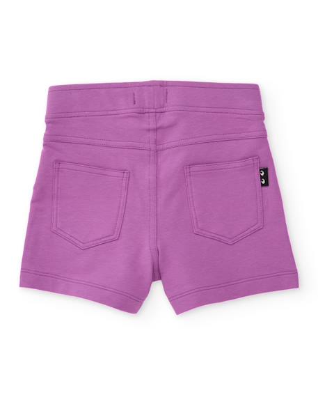 Short fille en maille avec tissu extensible Violet 2 - vertbaudet enfant 