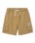 Bermuda garçon en tissu tissé avec poches cargo Marron 1 - vertbaudet enfant 